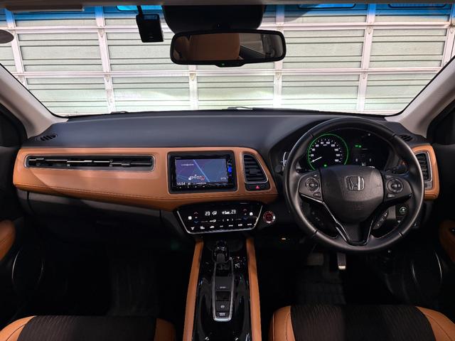 ヴェゼル ハイブリッドZ・ホンダセンシング 純正フルエアロ☆純正ナビ☆バックカメラ☆ETC☆純正前後ドラレコ☆フルセグ☆ブラウン内装☆追従クルコン☆ホンダセンシング☆シートヒーター☆プッシュスタート☆スマートキー(19枚目)