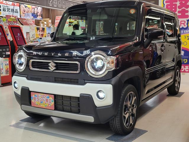 ハスラー ハイブリッドＸ　４ＷＤ　社外メモリーナビＴＶ／前席シートヒーター／プッシュスタート／ＬＥＤヘッドライト／ヒルディセントコントロール／オートライト／ベンチシート／衝突軽減ブレーキ／横滑り防止装置／（2枚目）