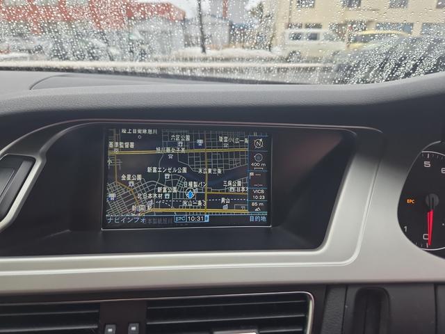 Ａ４ ２．０ＴＦＳＩクワトロ　４ＷＤ　ナビ　アルミホイール　オートライト　ＨＩＤ　ＡＴ　シートヒーター　スマートキー　電動格納ミラー　盗難防止システム　パワーシート　ＣＤ　ＡＢＳ　エアコン　パワーステアリング　パワーウィンドウ（2枚目）
