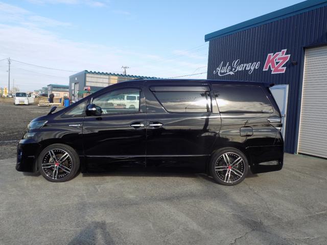 ヴェルファイアハイブリッド ZR Wサンルーフ 両側パワースライドドア パワーバックドア アルパインビッグX10インチナビ フルセグTV バックカメラ フリップダウンモニター HID ETC 社外19アルミ サマータイヤ新品 エンスタ(4枚目)