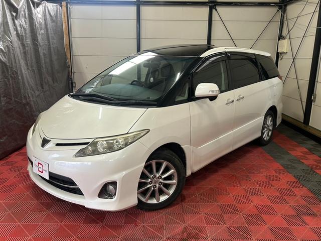 エスティマ 2.4アエラス Gエディション 4WD キーレス スマートキー ETC 盗難防止システム 衝突安全ボディ 3列シート フルフラット オットマン HID パワーステアリング パワーウィンドウ エアバッグ(運転席・助手席)(2枚目)