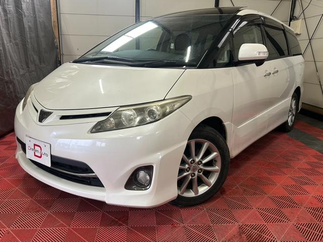 エスティマ 2.4アエラス Gエディション 4WD キーレス スマートキー ETC 盗難防止システム 衝突安全ボディ 3列シート フルフラット オットマン HID パワーステアリング パワーウィンドウ エアバッグ(運転席・助手席)(3枚目)