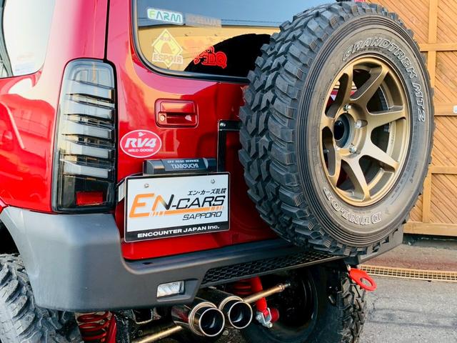 ジムニー クロスアドベンチャーＸＣ　リフトアップカスタム　前後社外バンパー　新品ＴＯＹＯオープンカントリー１９５Ｒ１６Ｍ／Ｔ　ＬＥＤサイドマーカー　社外ＡＷ　社外ヘッドライト　前後強化アーム　ＩＮＮＯルーフボックス（40枚目）