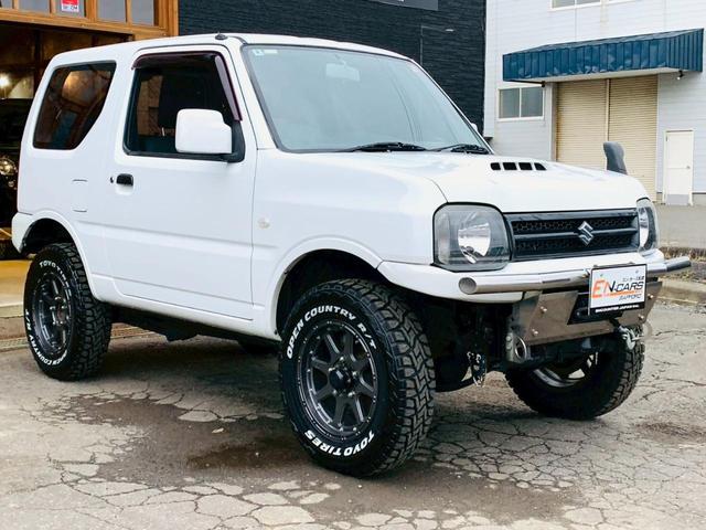 ジムニー XG リフトアップ 前後社外バンパー CLリンク6000LB電動ウインチ 185/85R16オープンカントリーRT 牽引フック フロントカメラ&モニター ETC(3枚目)