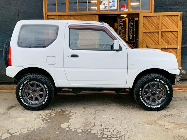 ジムニー XG リフトアップ 前後社外バンパー CLリンク6000LB電動ウインチ 185/85R16オープンカントリーRT 牽引フック フロントカメラ&モニター ETC(6枚目)