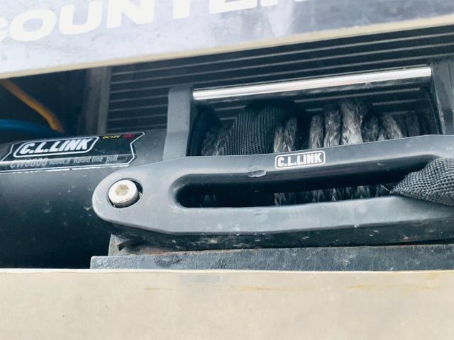 ジムニー XG リフトアップ 前後社外バンパー CLリンク6000LB電動ウインチ 185/85R16オープンカントリーRT 牽引フック フロントカメラ&モニター ETC(13枚目)
