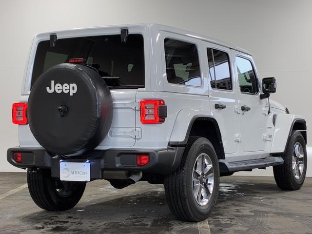 ジープ・ラングラーアンリミテッド サハラ　ドラレコ付きデジタルミラー／ＡｐｐｌｅＣａｒＰｌａｙ／アルパイン／純正１８インチＡＷ／黒革／シートヒーター／オートハイビーム／追従クルコン／サイドステップ／ＬＥＤヘッドライト／純正ナビ＆ＴＶ（6枚目）