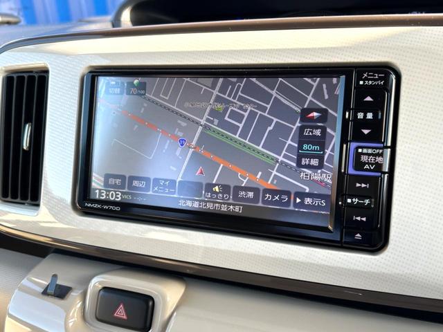 ムーヴキャンバス Gメイクアップリミテッド SAIII 4WD 禁煙車 純正SDナビ 全周囲カメラ 両側電動ドア Bluetooth接続 衝突軽減システム スマートキー LEDヘッドライト オートエアコン OZレーシング製14インチAW 盗難防止システム(3枚目)