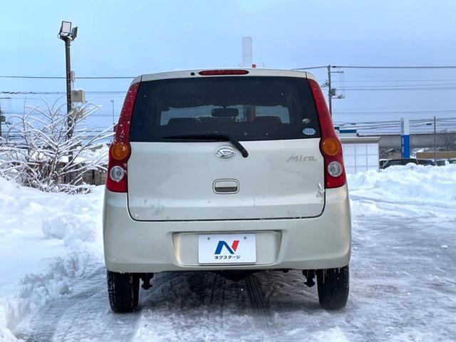 ミラ X 4WD 純正CDオーディオ リモコンキー ドアバイザー プライバシーガラス 電動格納ミラー プライバシーガラス 衝突安全ボディ 盗難防止システム(14枚目)