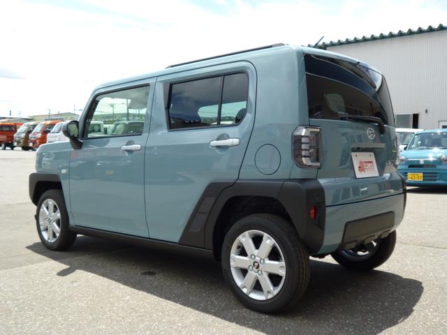 タフト Ｇ　パーキングセンサー　前後誤発進抑制機能　車線逸脱防止　ＬＥＤランプ　前席シートヒーター　パノラマルーフ　ルーフレール　盗難防止装置　助手席エアバッグ　オートライト　オートエアコン　キーフリーシステム（5枚目）