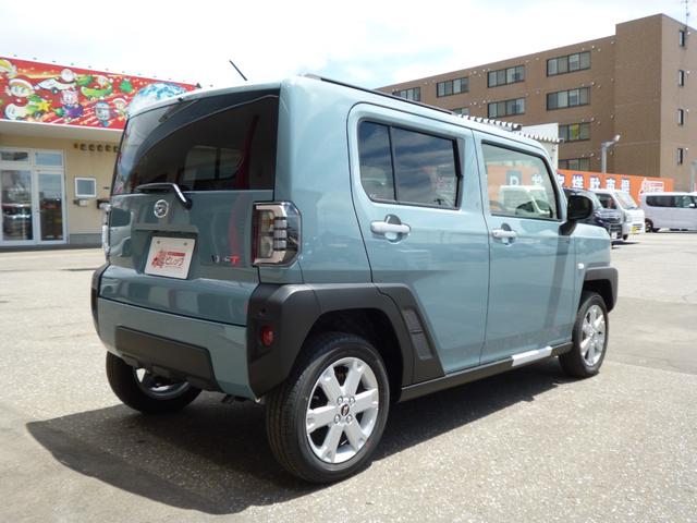 タフト Ｇ　パーキングセンサー　前後誤発進抑制機能　車線逸脱防止　ＬＥＤランプ　前席シートヒーター　パノラマルーフ　ルーフレール　盗難防止装置　助手席エアバッグ　オートライト　オートエアコン　キーフリーシステム（6枚目）