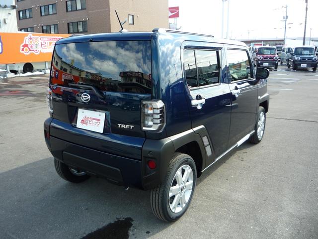 タフト G パーキングセンサー 前後誤発進抑制機能 車線逸脱防止 LEDランプ 前席シートヒーター パノラマルーフ ルーフレール 盗難防止装置 助手席エアバッグ オートライト オートエアコン キーフリーシステム(6枚目)