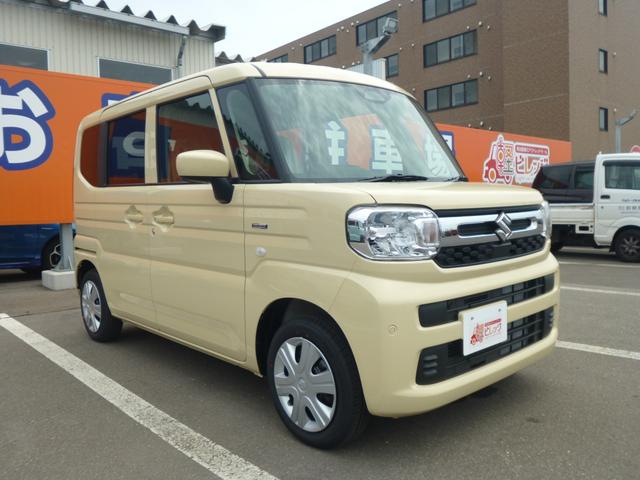 スペーシア ハイブリッドＧ　シートヒータ　アイドリングＳ　キーレススタートシステム　オートＬＥＤ　パーキングセンサー　横滑防止　イモビライザー　ＬＥＤライト　Ｗエアバッグ　スマートキー　オートエアコン　フルフラット　オートライト（3枚目）