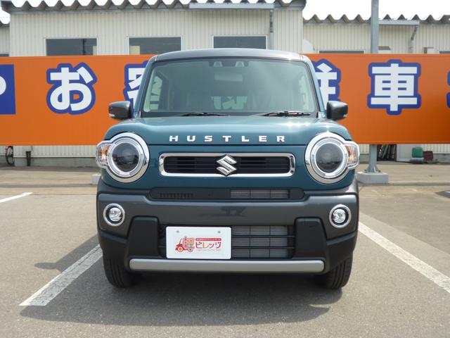 ハスラー ハイブリッドＸ　オートＬＥＤ　アイドルストップ　車線逸脱警報装置　キーレスエントリー　フルタイム４ＷＤ　運転席エアバッグ　フルフラット　前席シートヒーター　セキュリティアラーム　ＬＥＤライト　安全ボディ　スマ－トキ－（4枚目）