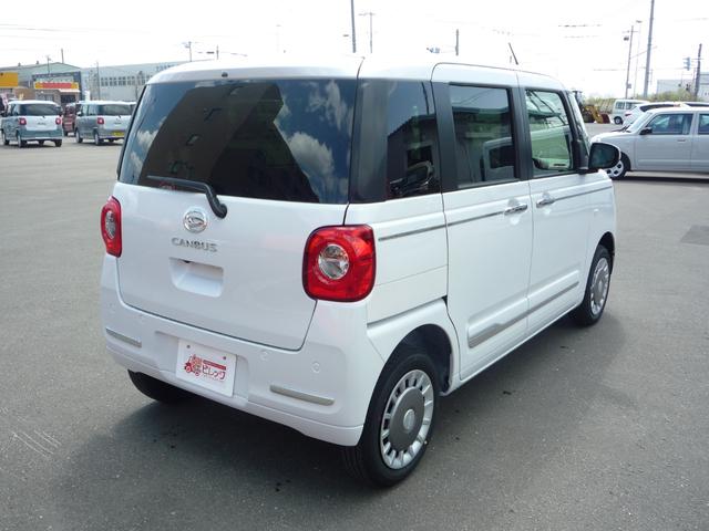 ムーヴキャンバス セオリーＧ　フルタイム４ＷＤ　サイドエアバック　ブレーキサポート　アイドリングＳＴＯＰ　横滑り防止　前席シートヒーター　キーフリー　オートハイビーム　コーナーセンサー　オートライト　ＬＥＤヘッドランプ　エアコン（6枚目）