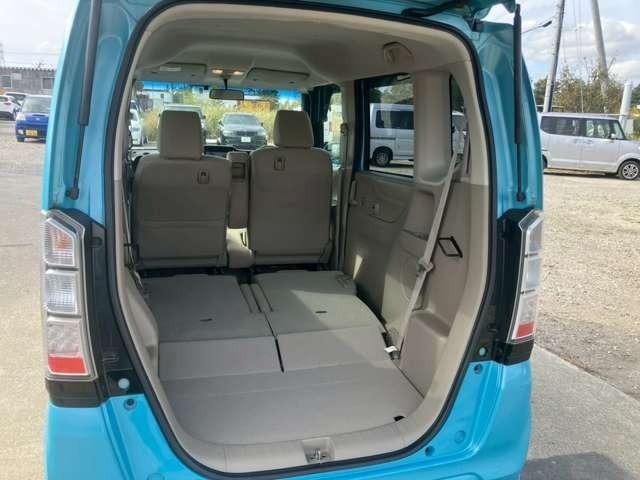 Ｎ－ＢＯＸ Ｇ・Ｌパッケージ　車検整備付　ベンチシート　ナビ付　バックカメラ　ＥＴＣ　両側スライド片側電動スライドドア　キーレス　スマートキー　プッシュスタート　アルミホイール　イノセントブルーメタリック（66枚目）
