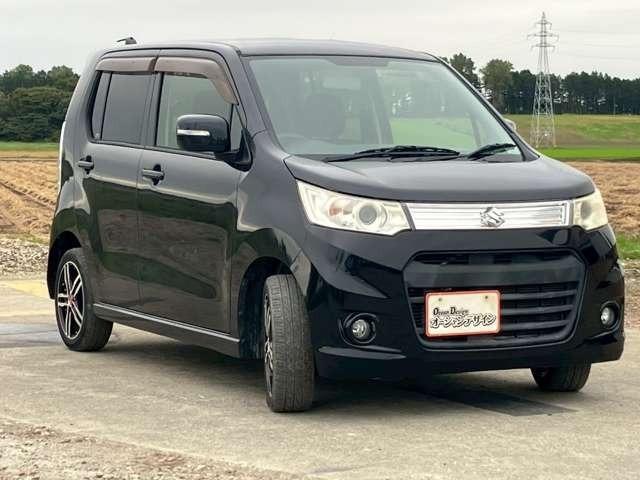 ワゴンＲスティングレー Ｔ　車検整備付　ベンチシート　バックカメラ　シートヒーター　キーレス　スマートキー　プッシュスタート　パドルシフト　アルミホイール　ターボ　ブルーイッシュブラックパール（2枚目）