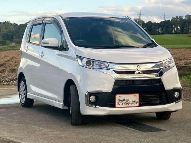 ｅＫカスタム Ｔセーフティパッケージ　車検整備付　ベンチシート　マルチアラウンドモニター　キーレス　プッシュスタート　純正エンジンスターター　社外オーディオ　パールホワイト（2枚目）