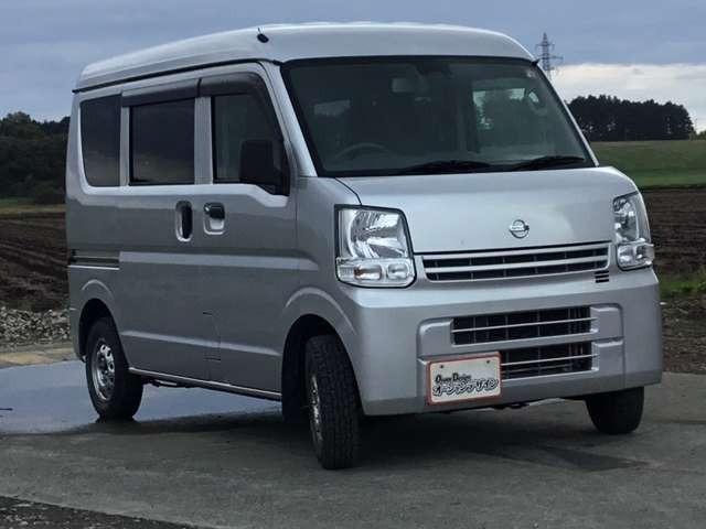 NV100クリッパーバン DX エマージェンシーブレーキパッケージ 車検整備付 パートタイム4WD 本州仕入 キーレス 両側スライドドア 寒冷地仕様 シルキーシルバーメタリック(2枚目)