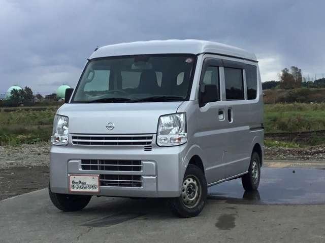 NV100クリッパーバン DX エマージェンシーブレーキパッケージ 車検整備付 パートタイム4WD 本州仕入 キーレス 両側スライドドア 寒冷地仕様 シルキーシルバーメタリック(4枚目)