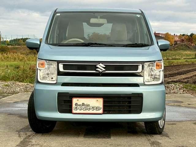 ワゴンR ハイブリッドFX 車検整備付 本州仕入 全方位カメラ メモリーナビ バックカメラ サイドカメラ シートヒーター キーレス スマートキー プッシュスタート フィズブルーパールメタリック(3枚目)