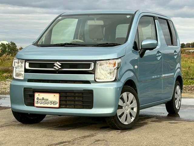 ワゴンR ハイブリッドFX 車検整備付 本州仕入 全方位カメラ メモリーナビ バックカメラ サイドカメラ シートヒーター キーレス スマートキー プッシュスタート フィズブルーパールメタリック(4枚目)