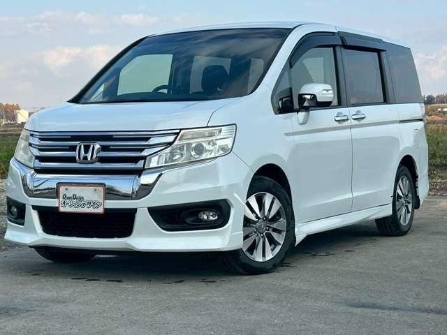 ステップワゴンスパーダ Z 車検整備付 3列シート 両側スライドドア バックカメラ ETC スマートキー キーレス フラットシート ホワイトオーキッド・パール(4枚目)