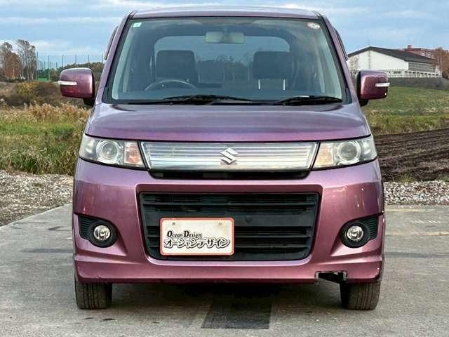 ワゴンＲスティングレー リミテッド　車検整備付　本州仕入　ベンチシート　プッシュスタート　キーレス　スマートキー　４ＷＤ　バックカメラ　バタフライバイオレットメタリック（3枚目）