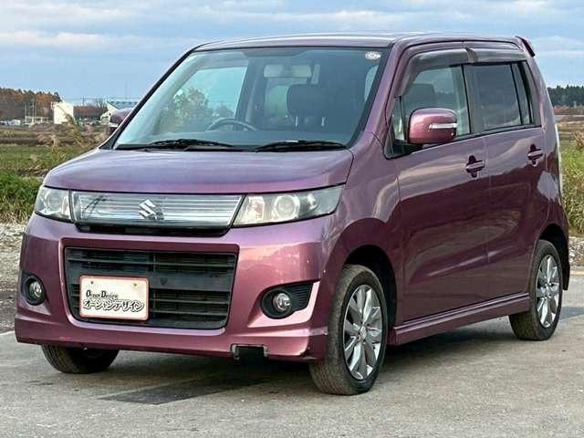 ワゴンＲスティングレー リミテッド　車検整備付　本州仕入　ベンチシート　プッシュスタート　キーレス　スマートキー　４ＷＤ　バックカメラ　バタフライバイオレットメタリック（4枚目）