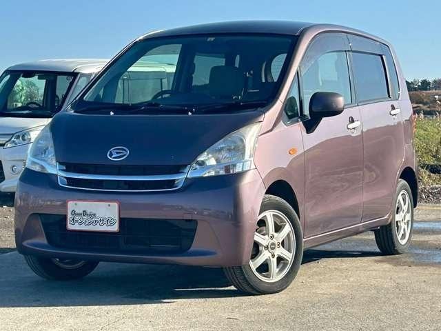 ムーヴ Ｌ　車検整備付　ベンチシート　エコアイドル　キーレス　４ＷＤ　純正オーディオ　寒冷地仕様　フルフラット　シルキーマルーンメタリック（4枚目）