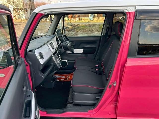 ハスラー G 車検整備付 ベンチシート ヒルディセントコントロール シートヒーター キーレス スマートキー キャンディピンクM ホワイト2トーンルーフ(53枚目)