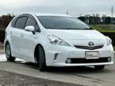 プリウスアルファ S チューン ブラック 検R9/2 ハイブリッド ナビ ETC キーレス スマートキー アルミホイール ホワイトパールクリスタルシャイン 中古車画像_2