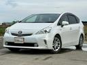 プリウスアルファ S チューン ブラック 検R9/2 ハイブリッド ナビ ETC キーレス スマートキー アルミホイール ホワイトパールクリスタルシャイン 中古車画像_4