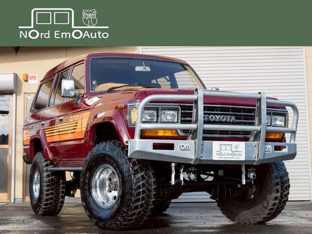 ランドクルーザー60 VX /本州北関東仕入れ/4インチリフトアップ/USリアバンパー/サイドデカール/グッドイヤーMTRマッドタイヤ/レンコンホイール/新品デポレーシングステアリング/キッカースピーカー/ワインレッドペイント/(70枚目)