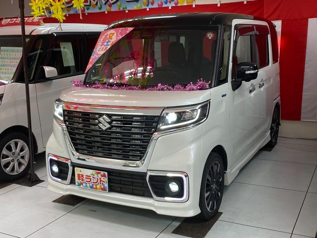 スペーシアカスタム ハイブリッドＸＳターボ　４ＷＤ／ターボ車／９インチ純正ナビ・フルセグ／アラウンドビューモニター／衝突軽減ブレーキ／Ｂｌｕｅｔｏｏｔｈオーディオ／ドライブレコーダー／コーナーセンサー／車線逸脱防止／両側パワースライドドア／（5枚目）