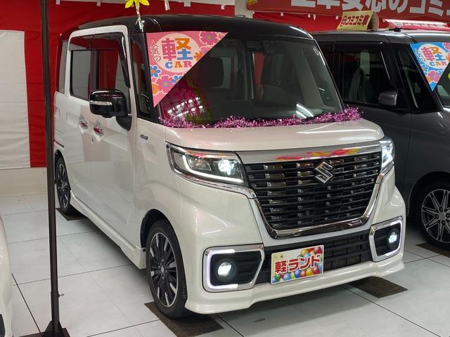 スペーシアカスタム ハイブリッドＸＳターボ　４ＷＤ／ターボ車／９インチ純正ナビ・フルセグ／アラウンドビューモニター／衝突軽減ブレーキ／Ｂｌｕｅｔｏｏｔｈオーディオ／ドライブレコーダー／コーナーセンサー／車線逸脱防止／両側パワースライドドア／（7枚目）