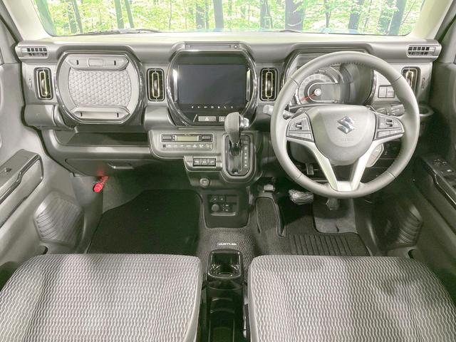 ハスラー ハイブリッドＸターボ　４ＷＤ　純正９型ナビ　全周囲カメラ　セーフティサポート　レーダークルーズ　シートヒーター　コーナーセンサー　ＬＥＤヘッド　車線逸脱警報　オートライト　Ｂｌｕｅｔｏｏｔｈ　ＣＤ／ＤＶＤ（2枚目）