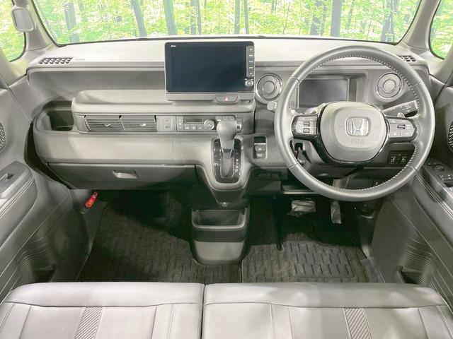 N-BOXカスタム ターボコーディネートスタイル 4WD メーカー9型ナビ ターボ 両側電動スライドドア 衝突軽減 バックカメラ レーダークルーズ シートヒーター ドラレコ シートバックテーブル 純正AW スマートキー LEDヘッド ETC(2枚目)