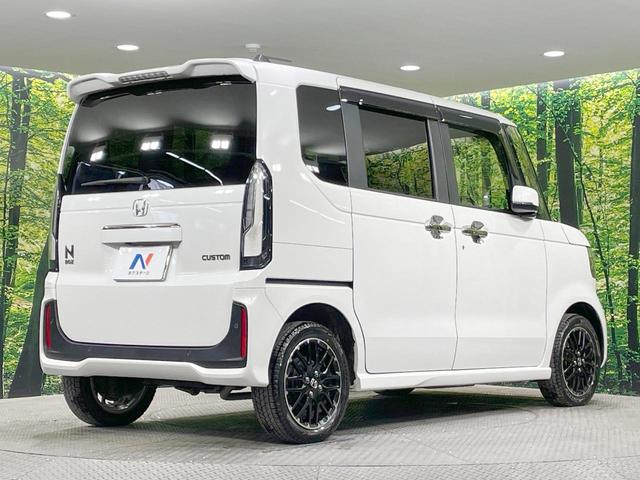 N-BOXカスタム ターボコーディネートスタイル 4WD メーカー9型ナビ ターボ 両側電動スライドドア 衝突軽減 バックカメラ レーダークルーズ シートヒーター ドラレコ シートバックテーブル 純正AW スマートキー LEDヘッド ETC(17枚目)