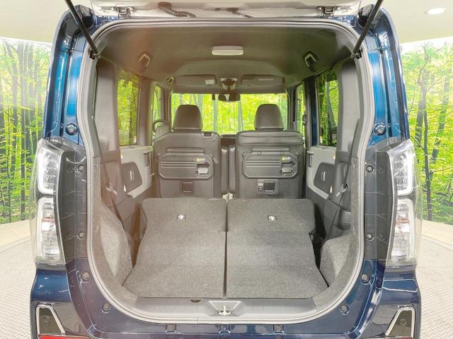 普段のお買い物や通勤、送迎等に十分な荷室スペースを確保しております。セカンドシートを倒すと、大きな荷物の積載も可能です♪