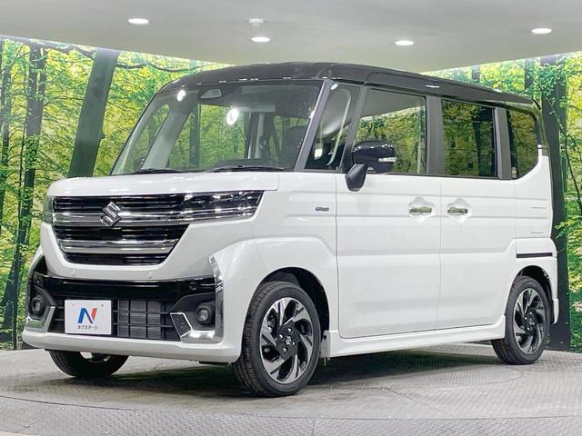 スペーシアカスタム ハイブリッドＸＳ　４ＷＤ　両側パワースライドドア　衝突軽減システム　　レーダークルーズコントロール　シートヒーター　ステアリングヒーター　ＬＥＤヘッドライト　ＬＥＤフォグランプ　スマートキー　オートエアコン（17枚目）