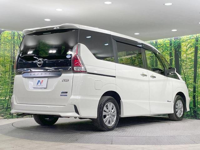 セレナ ハイウェイスター　フリップダウン　純正９型ナビ　全周囲カメラ　両側電動ドア　衝突軽減　ＥＴＣ　ＬＥＤヘッド　クルコン　アイドリングストップ　ステアリングスイッチ　Ｂｌｕｅｔｏｏｔｈ再生　オートエアコン　純正１５ＡＷ（35枚目）