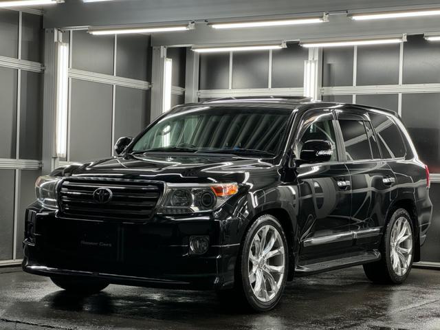 ランドクルーザー ＺＸ　１ナンバー登録／ＷＡＬＤ２２インチ／モデリスタエアロ／ガナドールマフラー／社外テール／サンルーフ／黒革シート／シートヒーター／ベンチレーション／サスコン／メーカーＯＰナビＴＶ／コーナーソナー／エンスタ（16枚目）