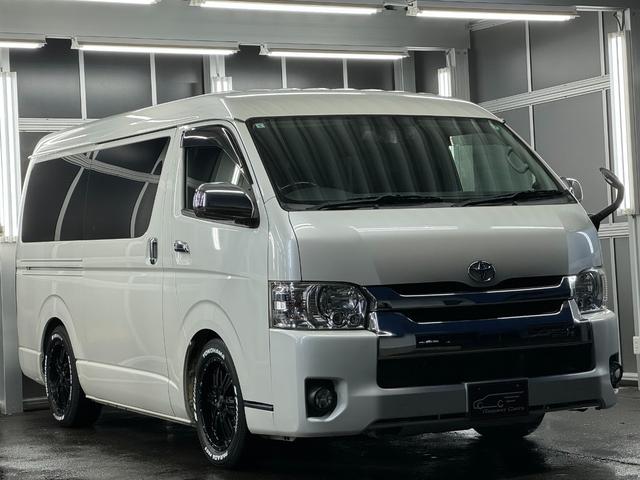 ハイエースバン ロングワイドスーパーＧＬ　本州仕入れ／ナイトロパワー１７インチ／新品タイヤ／ローダウン／ベッドキット／両側パワースライド／ＬＥＤヘッドライト／社外ＳＤナビＴＶ／追加スピーカー／バックカメラ／ＥＴＣ車載器／ドラレコ／シートカバー（13枚目）