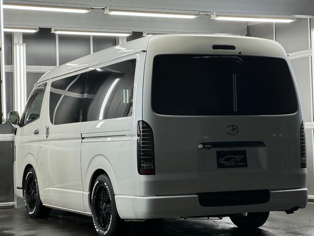 ハイエースバン ロングワイドスーパーＧＬ　本州仕入れ／ナイトロパワー１７インチ／新品タイヤ／ローダウン／ベッドキット／両側パワースライド／ＬＥＤヘッドライト／社外ＳＤナビＴＶ／追加スピーカー／バックカメラ／ＥＴＣ車載器／ドラレコ／シートカバー（25枚目）