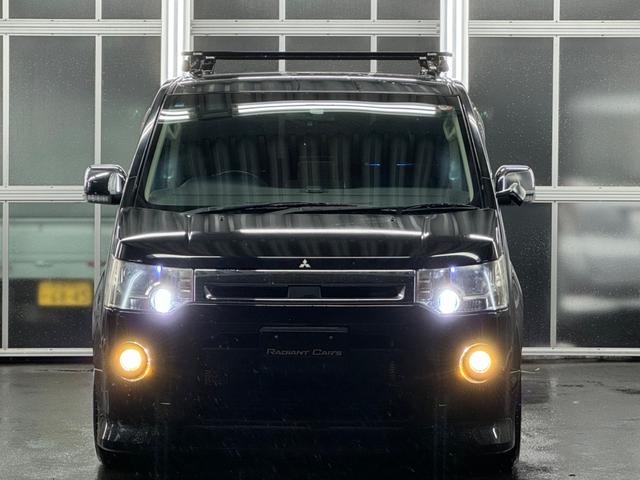 デリカＤ：５ ローデスト　Ｇ　パワーパッケージ　本州仕入れ／社外１９インチアルミ／ローダウン／社外マフラー／カロッツェリアナビＴＶ／カロッツェリアリアモニター／両側パワースライド／パドルシフト／レザー調シートカバー／ＥＴＣ車載器／ルーフキャリア（2枚目）