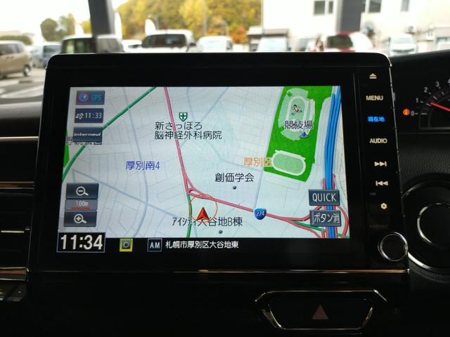 N-BOXカスタム G・EXターボホンダセンシング Bluetooth-DVD対応フルセグナビ/3モードバックカメラ/ETC/ホンダセンシング/両側電動スライドドア/LEDヘッドライト/フロントドライブレコーダー/リモコンエンジンスターター(8枚目)