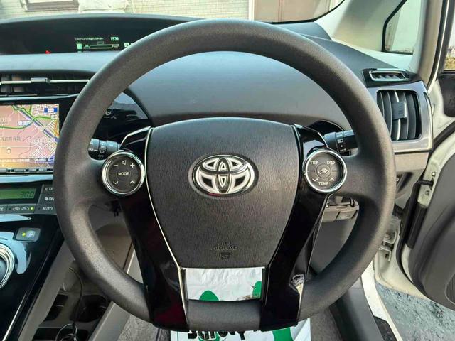 プリウス S ETC ナビ TV アルミホイール オートライト CVT スマートキー 電動格納ミラー 盗難防止システム Bluetooth 衝突安全ボディ ABS ESC エアコン パワーステアリング(3枚目)