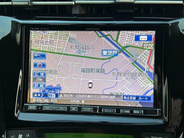 プリウス S ETC ナビ TV アルミホイール オートライト CVT スマートキー 電動格納ミラー 盗難防止システム Bluetooth 衝突安全ボディ ABS ESC エアコン パワーステアリング(4枚目)