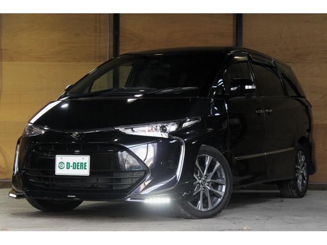 エスティマ アエラス　プレミアム　本州仕入　寒冷地仕様　７人　純正ナビ　ＴＲＤエアロ・マフラー　トヨタセーフティセンス　フルセグＴＶ　Ｂｌｕｅｔｏｏｔｈ　バックカメラ　両側電動スライド　オートクルーズ　ＥＴＣ　ハーフレザー　電動シート（6枚目）